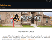 Tablet Screenshot of mathewsinspectiongroup.com